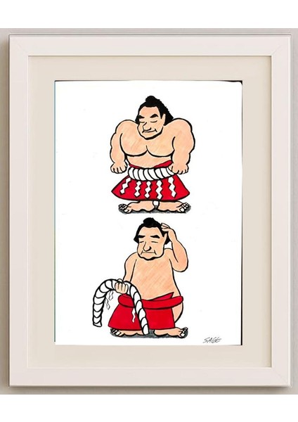 Sage Miyata 29X21CM Orijinal Karikatür Tablo fırsatları