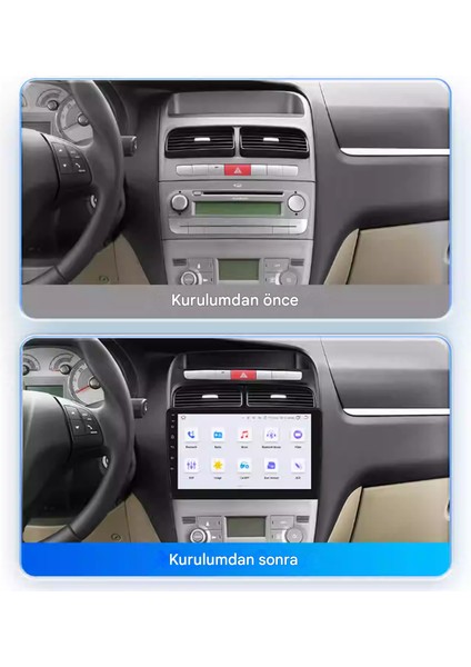 2007-2018 Fiat Linea Için 8+128GB, 9 Inç Wifi & Carplay Destekli, Kameralı Multimedya Navigasyon Sistemi fırsatları