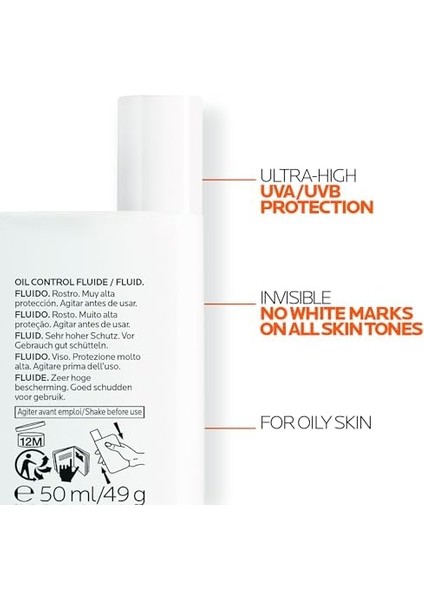 La Roche-Posay Anthelios Uvmune 400 Oil Control Fluid Yüz Güneş Kremi Spf 50+, 50 ml fiyatları