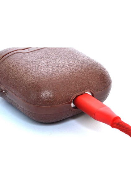 Airpods Pro 3 Magsafe Uyumlu Deri Görünümlü Silikon Kılıf – Airbag-03 Serisi fiyatları