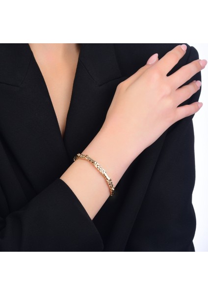 Tasarım Altın Zincir Bileklik - 14K