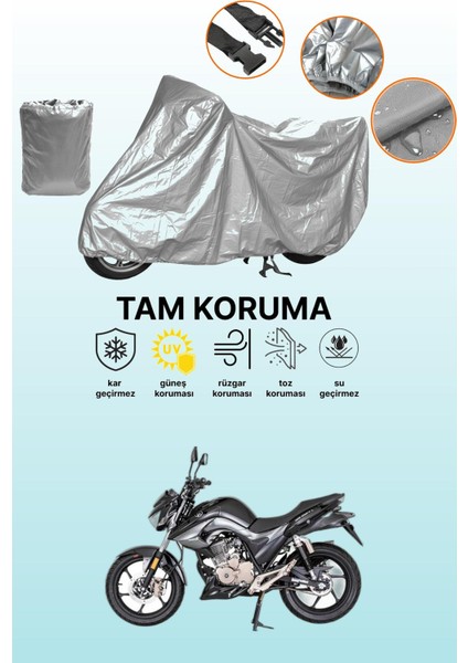 Gri Mondial 125 Drift L Cbs Uyumlu Motosiklet Brandası, Koruyucu Örtü, Motor Branda