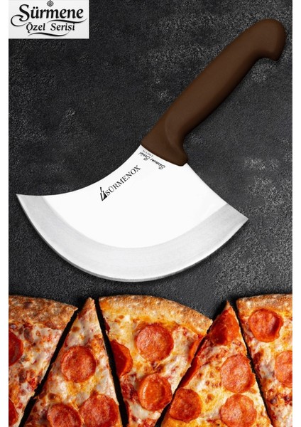 Sürmene Kahve Serisi Mutfak Bıçak Hilal Börek Bıçağı Pizza Pide Bıçağı Günlük Kullanım HDS-113