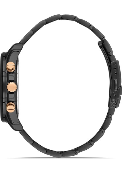 WEL2456-6 Erkek Kol Saati Kronometreli, Çelik Kasakordon, Sugeçirmez, Siyah Renk, Siyah Kadran fiyatları