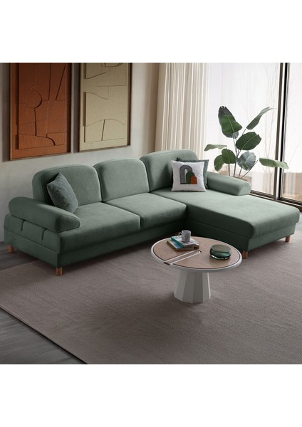 Aries Yataklı Sandıklı Köşe Takımı Yeşil Sağ Köşe