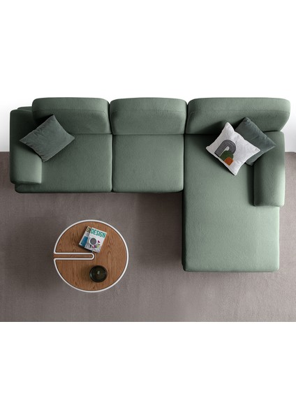 Aries Yataklı Sandıklı Köşe Takımı Yeşil Sağ Köşe