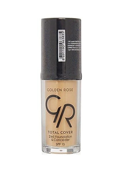 Golden Rose Total Cover 2 In 1 Foundation & Concealer Fondöten ve Kapatıcı No: 023 fiyatları