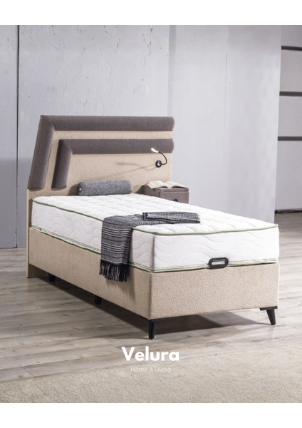 Natura Form Tek Kişilik Yatak Baza Başlık Seti (100 x 200)