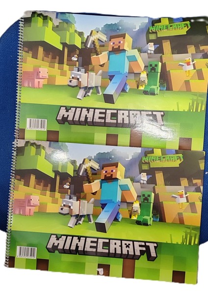 Minecraft Figürlü Resim Defteri 35CM*25CM (Toplam 2 Adet)