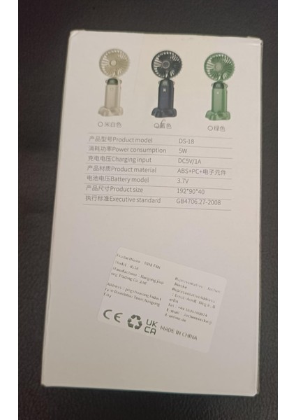 Fan Mini El Tipi Elektrikli Fan, Led'li Fan modelleri