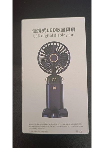 Fan Mini El Tipi Elektrikli Fan, Led'li Fan