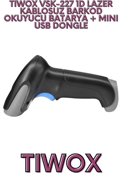 VSK-227 1D LAZER KABLOSUZ BARKOD OKUYUCU BATARYA + MINI USB fırsatları