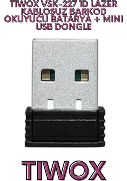 VSK-227 1D LAZER KABLOSUZ BARKOD OKUYUCU BATARYA + MINI USB indirimleri