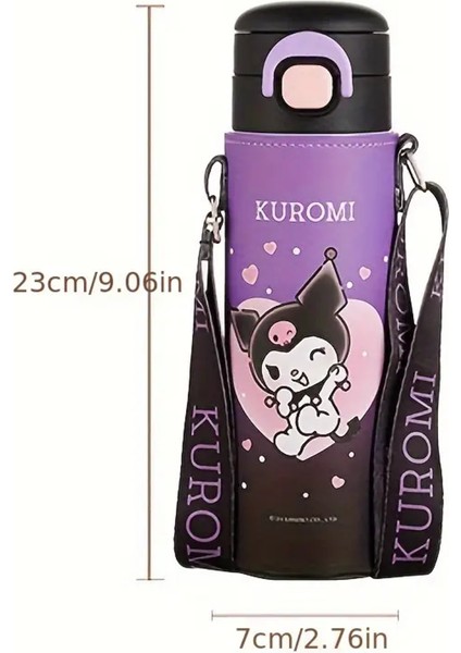 Çocuk Termos Paslanmaz Çelik Koruma Kılıflı Kuromi Figürlü Iki Kademeli Özel Kapak fırsatları