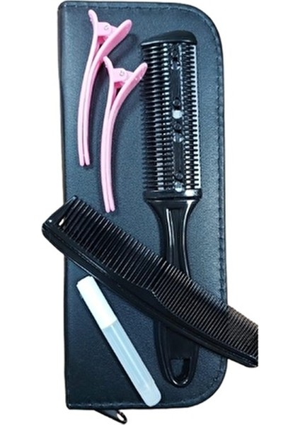 Tıraş Makineli Saç Tıraş Kesim Makas Seti 8 Parça Kuaför Berber Hazır Tıraş Seti Dailingred modelleri