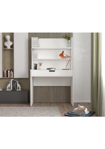 Armi Tek Çekmeceli Kitaplıklı Çalışma Masası modelleri