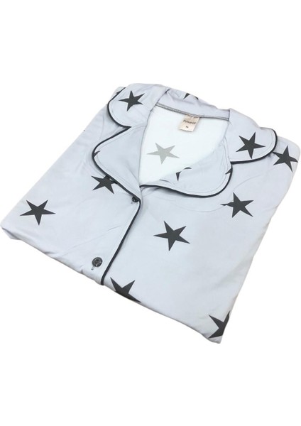 Pijamood Kadın Milan Kumaş Önü Düğmeli Mevsimlik Uzun Kol Pijama Takımı fiyatları