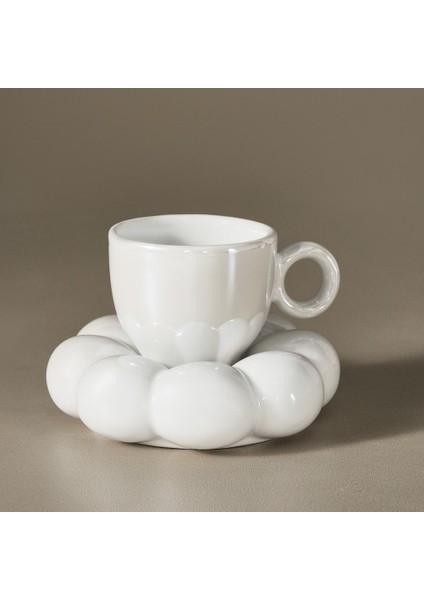 Bubble Beyaz Lüsterli 2 Kişilik Kahve Fincanı 90 ml fiyatları