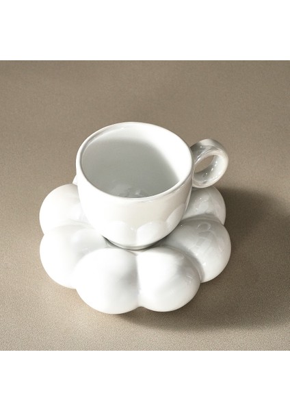 Bubble Beyaz Lüsterli 2 Kişilik Kahve Fincanı 90 ml modelleri