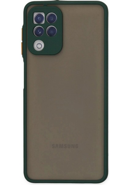 Samsung Galaxy A22 Kılıf Montreal Silikon Kapak - Yeşil (K95)