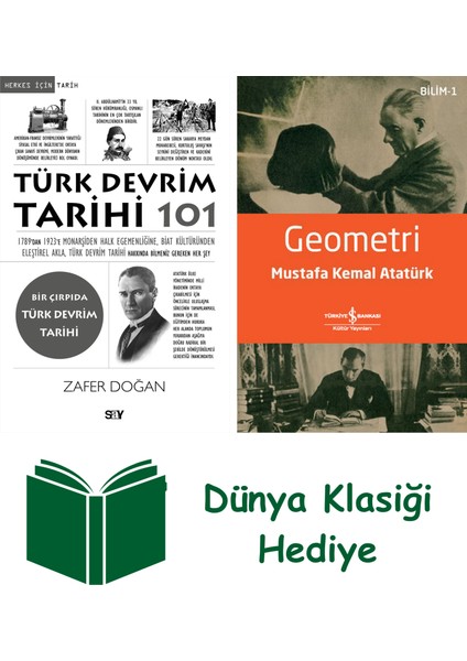 Türk Devrim Tarihi 101 + Geometri + Dünya Klasiği Hediye