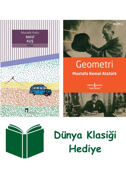 Mavi Kuş + Geometri + Dünya Klasiği Hediye