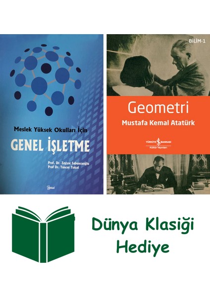 Meslek Yüksek Okulları Için Genel Işletme + Geometri + Dünya Klasiği Hediye