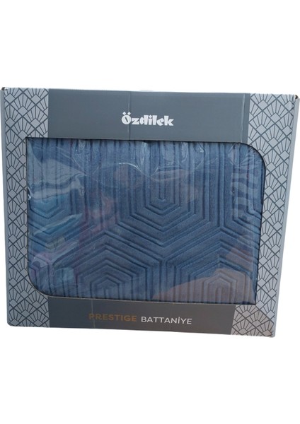 Prestige Kalın Embos Çift Kişilik Battaniye (220X240)-ÇIN Mavisi Yeni