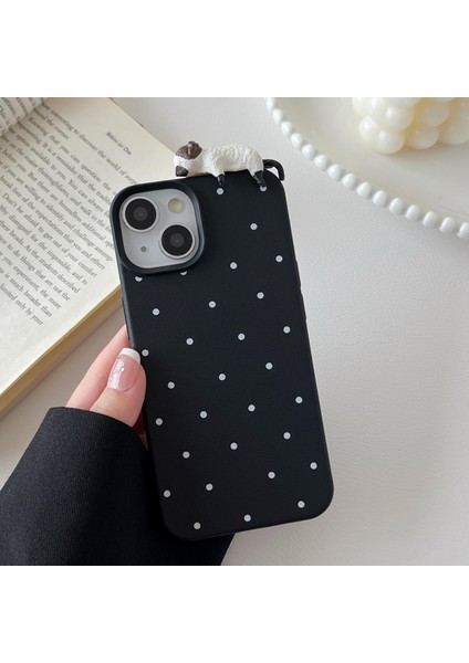 iPhone 16 Pro Max Uyumlu Hayvan Figürlü Benekli Voor Silikon Kılıf