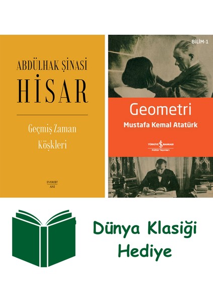 Geçmiş Zaman Köşkleri (Ciltli) + Geometri + Dünya Klasiği Hediye