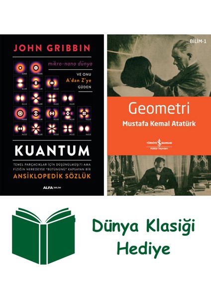 Kuantum Ansiklopedik Sözlük + Geometri + Dünya Klasiği Hediye