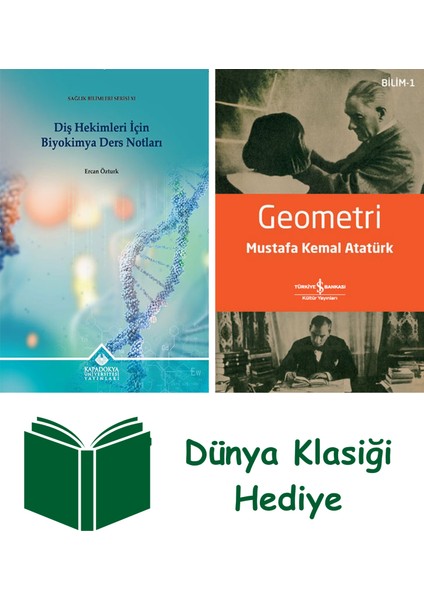 Diş Hekimleri Için Biyokimya Ders Notları + Geometri + Dünya Klasiği Hediye