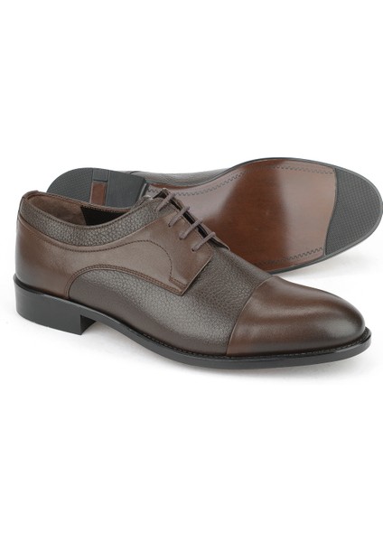 , Erkek Hakiki Deri Ayakkabı 15350Z1030 Kahve fırsatları