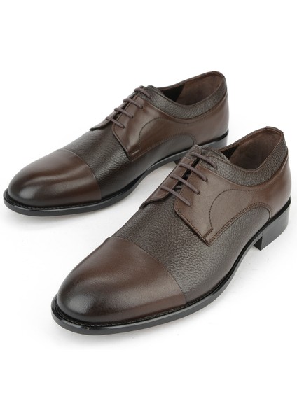 , Erkek Hakiki Deri Ayakkabı 15350Z1030 Kahve indirimleri