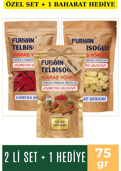 Nöbet Şekeri, Polat Şekeri 75GR + Kızamık Şekeri 75GR +1 Baharat Hediye