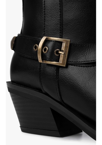 Kadın Arden Siyah Cilt Kovboy Bot indirimleri