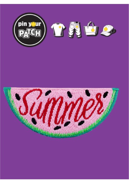 Ütü ile Yapışan Yama 7063 Karpuz Dilimi