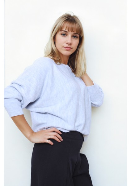 Geniş Yaka Yarasa Kol Oversize Triko Bluz fiyatları