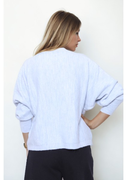 Geniş Yaka Yarasa Kol Oversize Triko Bluz indirimleri