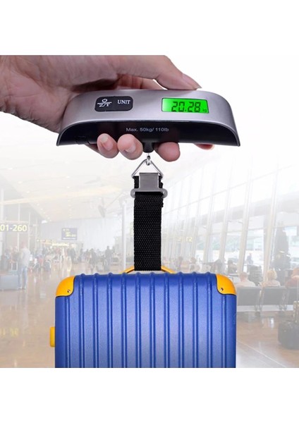 Dijital Işıklı Elektronik Askılı El Bagaj Tartısı Bavul Kantarı Seyahat Çantası 50KG ( Lisinya ) fiyatları