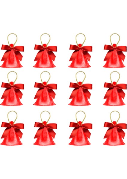 Yılbaşı Çam Ağacı Süsü Kırmızı Çan 12’li Set – 3 cm Mini Dekoratif Noel Süsü fiyatları