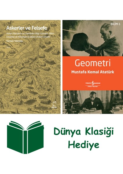 Askerler ve Felsefe + Geometri + Dünya Klasiği Hediye