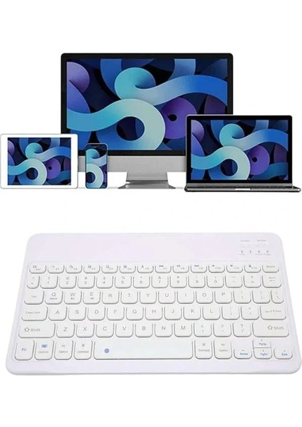 Bluetooh Wıreless Keyboard Siyah Q Klavye Ios Ipad Android Windows Uyumlu modelleri