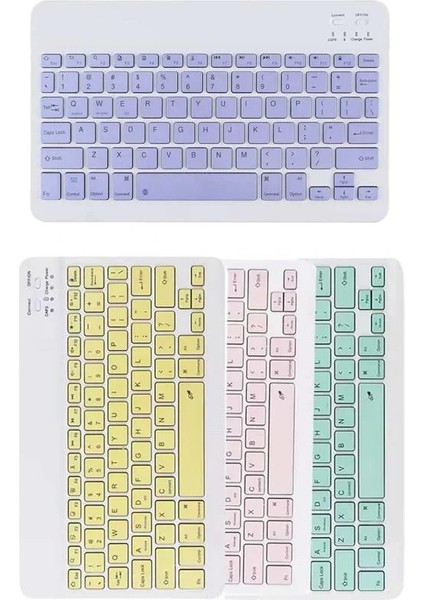 Bluetooh Wıreless Keyboard Siyah Q Klavye Ios Ipad Android Windows Uyumlu indirimleri