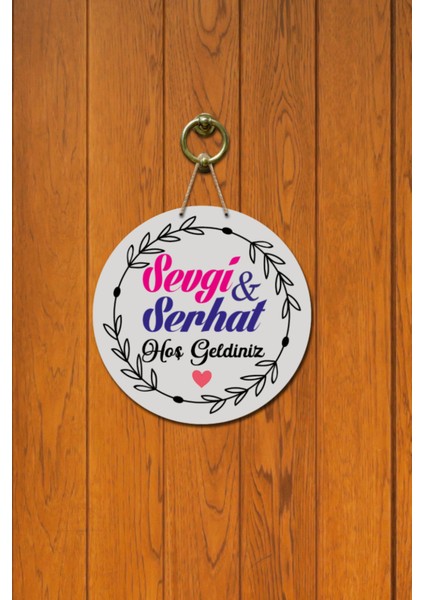 Kapı Süsü ..hoş Geldiniz Ahşap Baskı Kişiye Özel Tasarım fiyatları