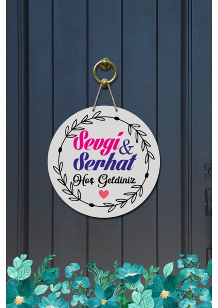 Kapı Süsü ..hoş Geldiniz Ahşap Baskı Kişiye Özel Tasarım modelleri