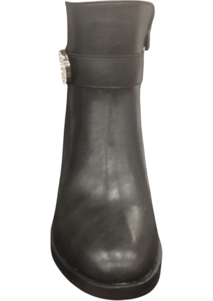 9061512Z Yandan Fermuarlı 6 cm Kalın Topuk Günlük Kadın Bot modelleri