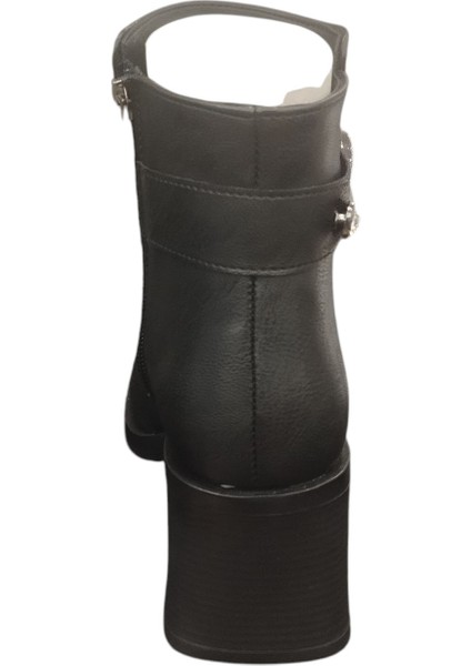 9061512Z Yandan Fermuarlı 6 cm Kalın Topuk Günlük Kadın Bot fırsatları