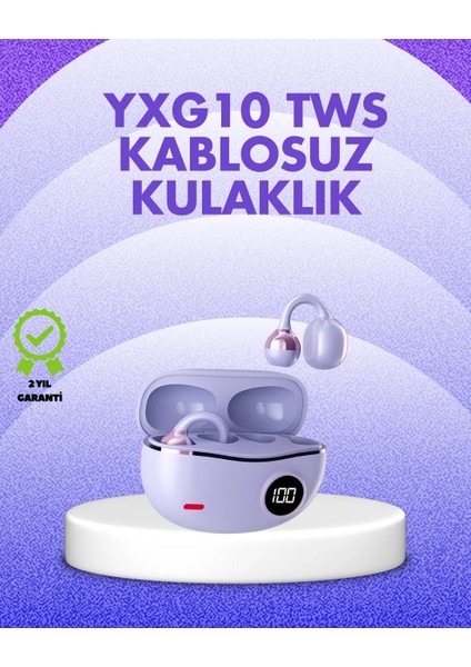 YXG10 Kablosuz Kulaklık – Bluetooth 5.4, Dokunmatik, LED Ekranlı Şarj Kutusu