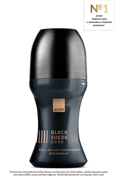 Black Suede Dark Erkek Roll-on Deodorant 50 ml Odunsu Kösele ve Baharatlı Koku